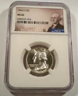 1964-D NGC MS66 WASHINGTON QUARTER SILVER 25c MS 66
