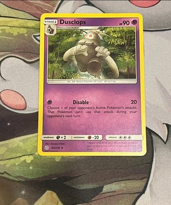 Dusclops 84/236 Uncommon Sun & Moon Cosmic Eclipse Pokemon Card NM