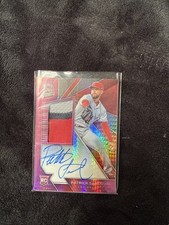 2020 Panini Spectra Chronicles Patrick Sandoval Patch Auto Neon Pink Prizm /49