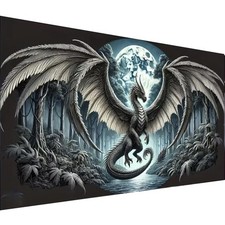Fantasy Dragon 5D Diamond Painting Kits for Adults, animal Landscape Diamond Moo