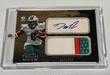 DANIEL THOMAS DOLPHINS ROOKIE SIGNED AUTOGRAPHED CERTIFIED JERSEY CARD 217/399. rookie card picture