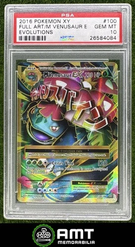 Mega Venusaur PSA 10 2016 Pokemon XY Evolutions Full Art #100/108 4084