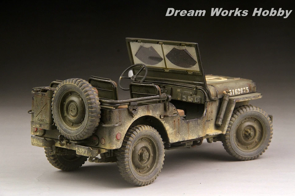 Award Winner Re-Built Re-Paint Large 1/18 Diecast US Army Jeep Willys MB 1/4T - Image 4 of 4