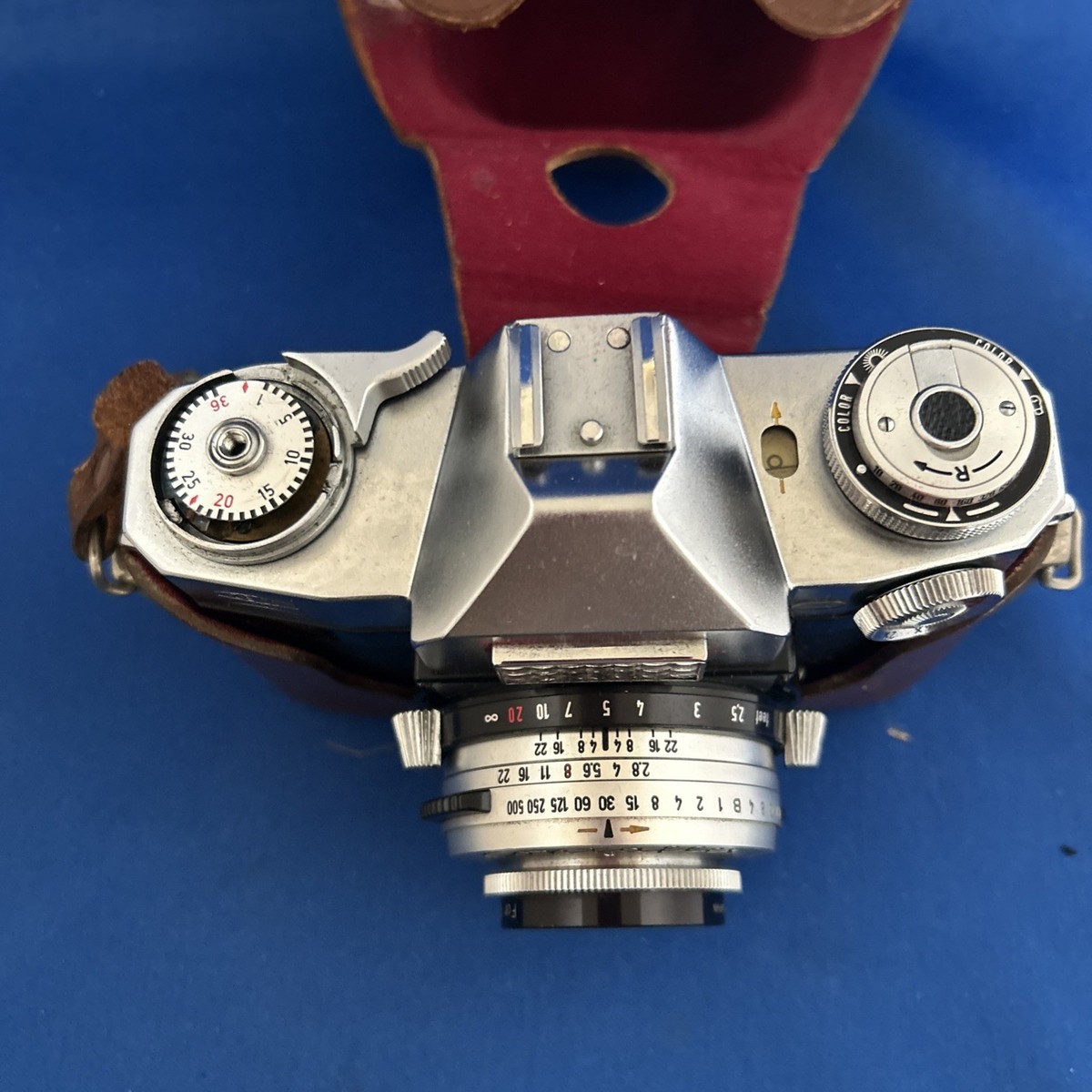 Zeiss Ikon Contaflex 35mm Synchro-Compur Tessar 1:28 50 mm Lens AS