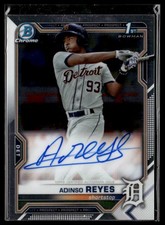 2021 Bowman #CPA-ARE Adinso Reyes Chrome Prospect Autographs