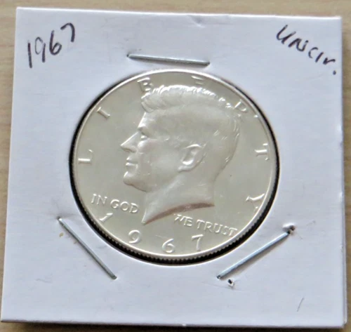 1967 Uncirculated 40% silver Kennedy Half Dollar (10P8) Collectable Coin