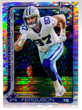 JAKE FERGUSON SHORT PRINT PULSAR REFRACTOR COWBOYS / 2025 TOPPS CHROME #75
