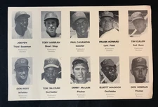 1971 Washington Senators Traffic Safety Card SET Dept. Of Motor Vehicles UNCUT!