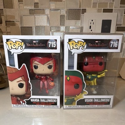 Funko Marvel Wanda & Vision WandaVision Pop! Vinyl Bobblehead Figures #715 #716
