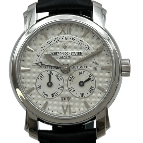 VACHERON CONSTANTIN Malte Perpetual Calendar 47031/000P-8956 Silver #OK071