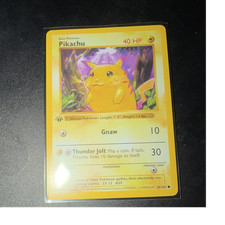1st edition pikachu ピカチュウ 50 HP ポケモンカード Pikachu [1st Edition] #58 Prices | Pokemon Base Set | Pokemon Cards
