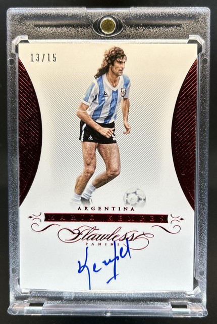 2015-16 Panini Flawless Mario Kempes Signatures Ruby Auto #/15 Argentina