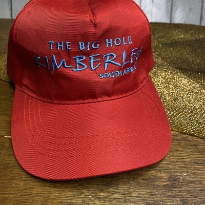 The Big Hole Kimberly South Africa Hat Red Adjustable Souvenir Diamond Mining