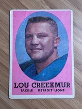 Lou Creekmur 1958 Topps - Detroit Lions EX #81