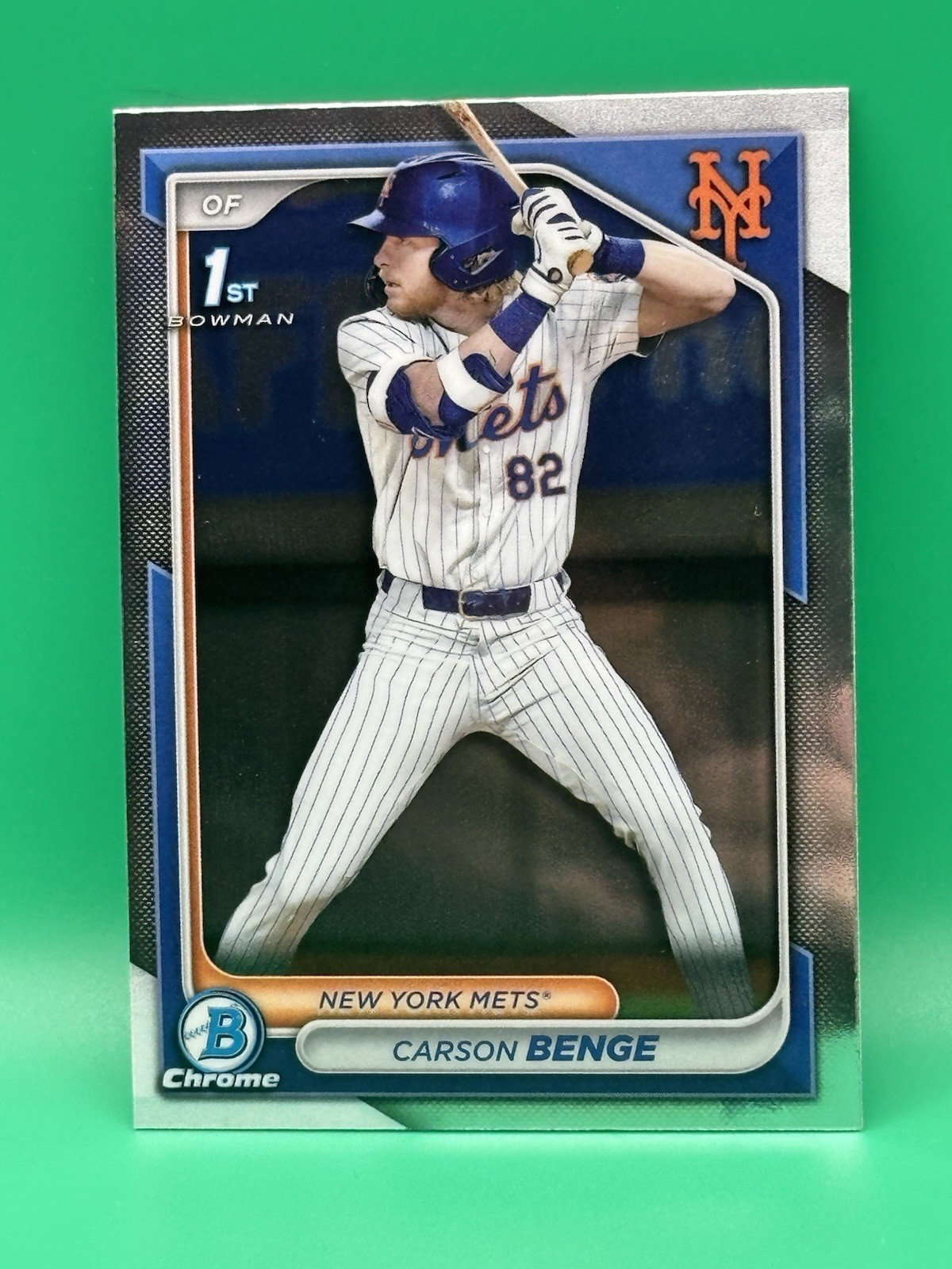 Carson Benge New York Mets 2024 Bowman Chrome Draft 1st Bowman ***