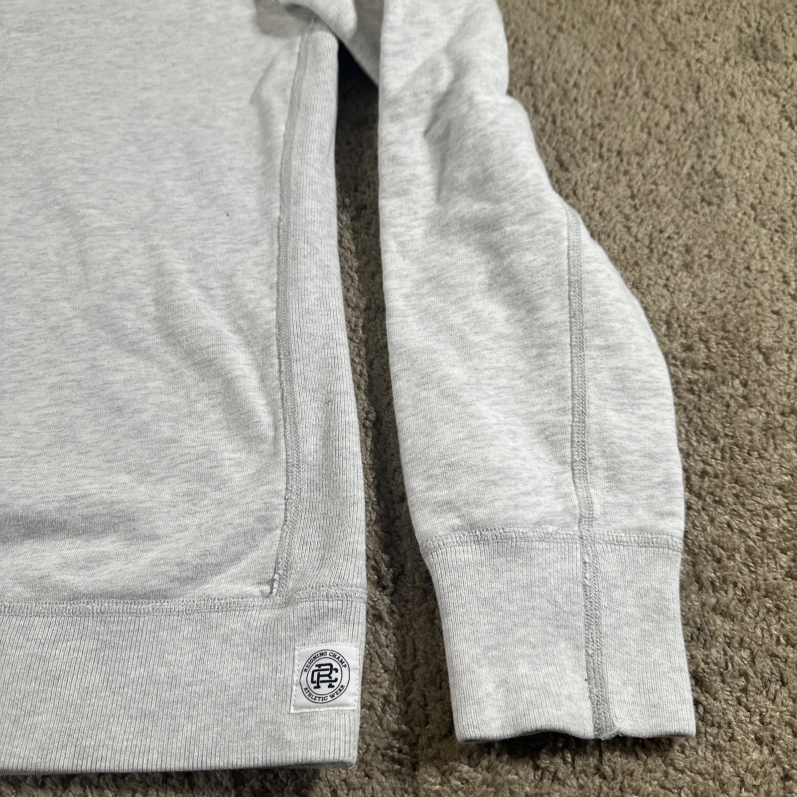 Reigning Champ Pullover Men Medium Gray Handcraft… - image 6