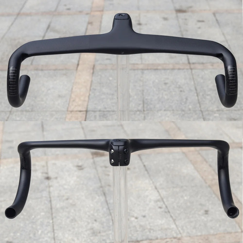 Road Bike Carbon Fiber Integrated Handlebar Stem for 28.6mm with Spacers  - Picture 12 of 12