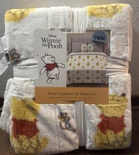WINNIE The POOH Twin Super Soft Comforter 68  x 86" 2 Shams 20" x 26" NWT