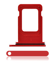 Replacement Dual Sim Card Tray Compatible For iPhone 11 Red 