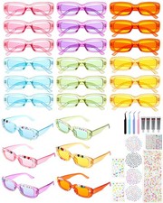 24 Pairs DIY Sunglasses Decorating Kit Popular Singer Party Favors Friendship...