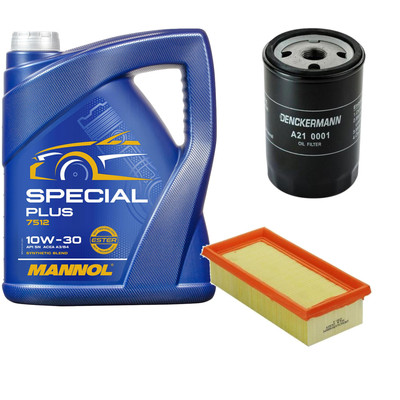 Inspektionspaket MANNOL Special Plus 10W-30 5L für VW Golf II 1.6 1.8i Cat