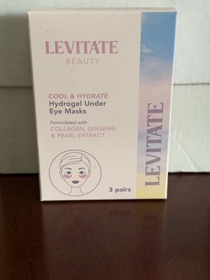 Levitate Beauty Cool & Hydrate Hydrogel Under Eye Masks 3 Pairs NIB