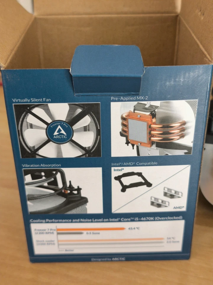 Dissipatore di calore CPU Artic Freezer 7 Pro AM4 AM3+ AM3 AM2+ INTEL 1151 etc - Immagine 4 di 4