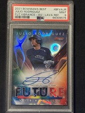 2021 Bowman's Best Bowman Future Vibrance Auto Lava Ref. Julio Rodriguez PSA 9