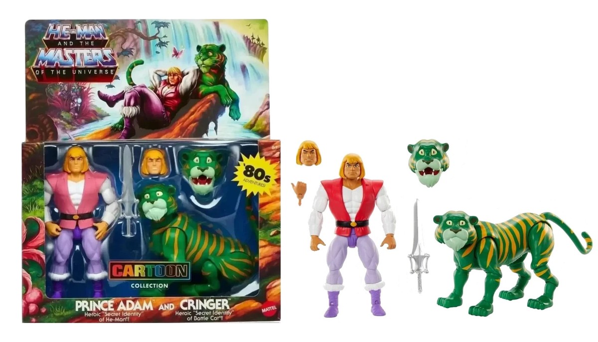 MOTU 2-Pack Origins Cartoon Collection Prince Adam & Cringer