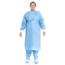 Halyard Disposable SMS Protective Procedure Gown Blue Large 60 per Case