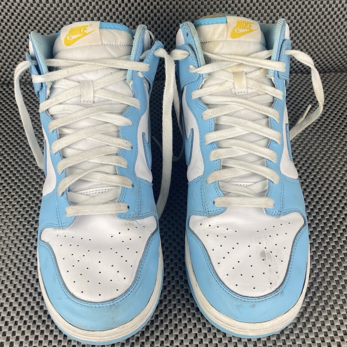 Nike Dunk High Retro Sneakers Mens 11 Blue Chill Logo White 