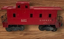 Lionel Trains Postwar Model Train Lionel Lines Caboose Red 6257 Untested