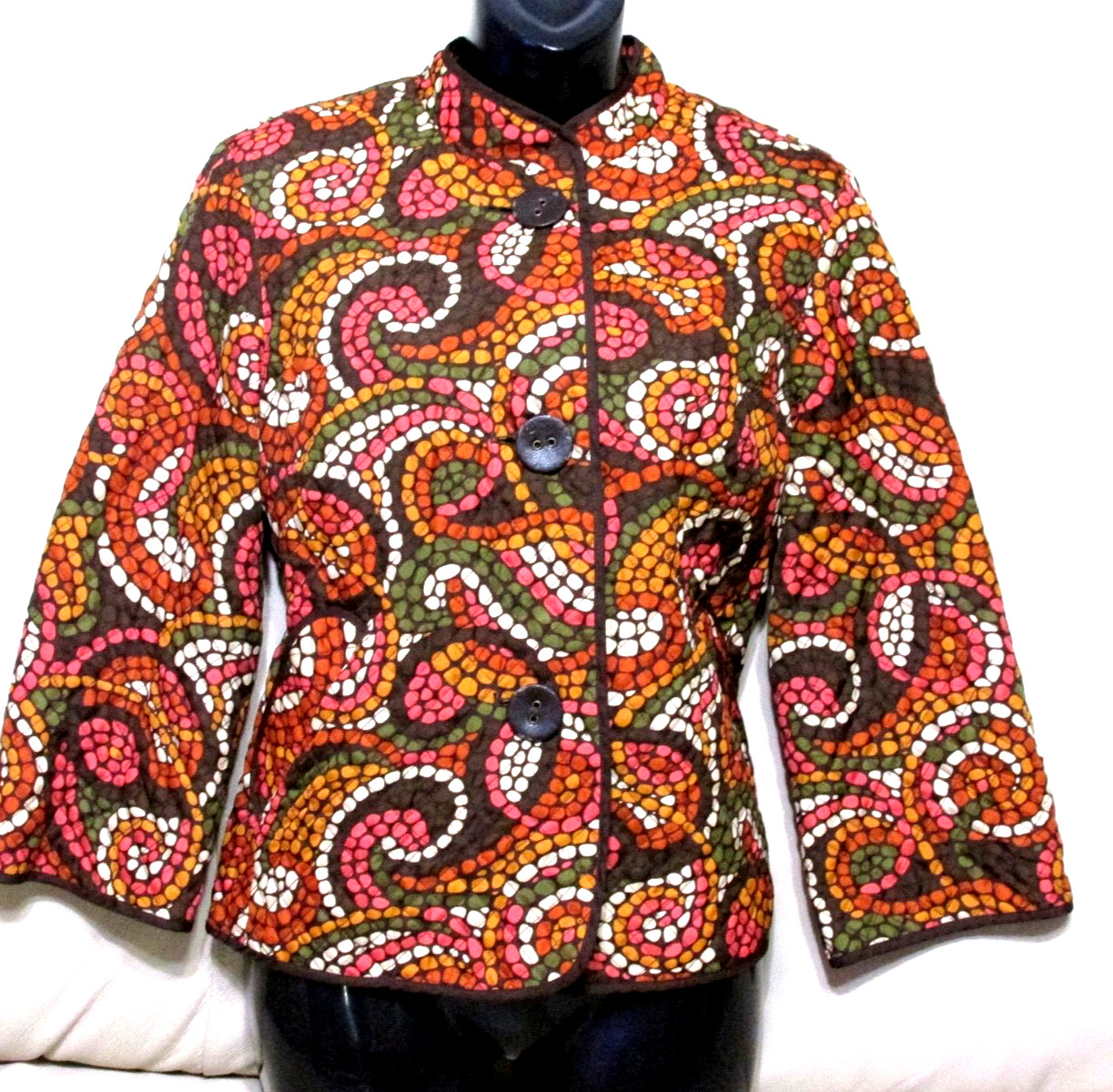 RUBY RD. Lightweight  Quilted Button Front Jacket… - image 1