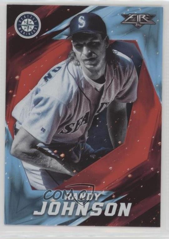 2017 Topps Fire Red Flame Randy Johnson #4 HOF 9u7