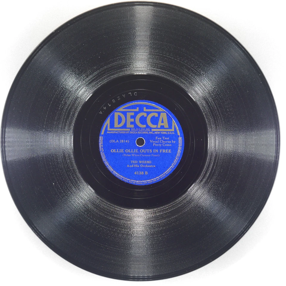 TED WEEMS Deep In The Heart Of Texas / Ollie Ollie Outs In Free DECCA 4138 VG+ Foto 4 de 4