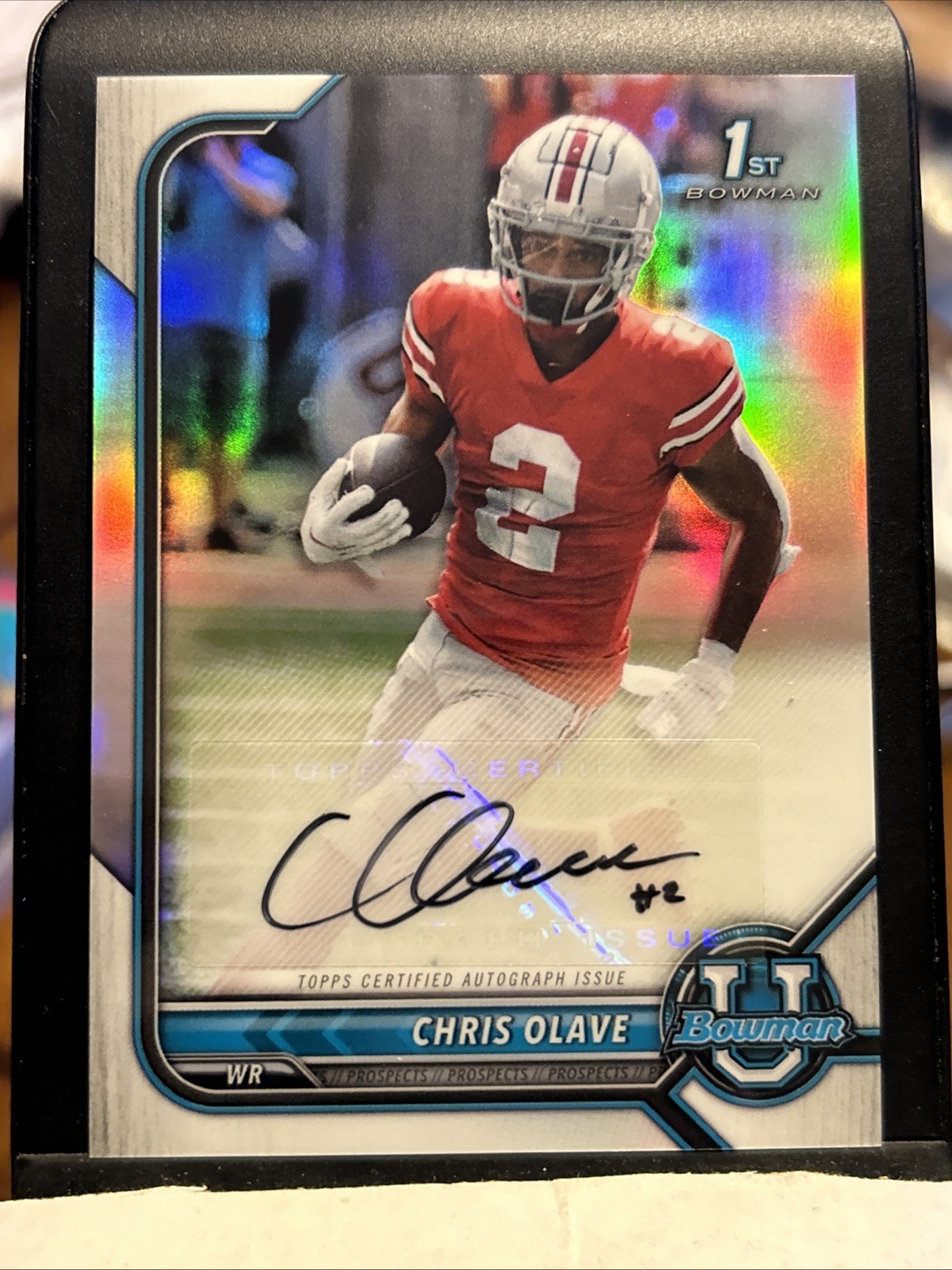 2021-22 Bowman U Bowman Chrome Prospect Auto Chris Olave #BCPA-CO Auto