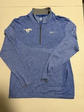 SMU Mustangs Team Issued Nike Golf 1/4 Zip Sweatshirt L