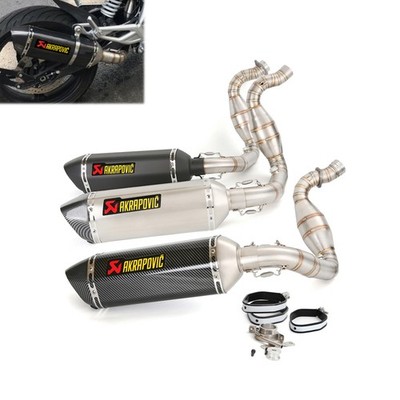 Exhaust Front Header Pipe Middle Link Tip Muffler For BMW G310GS G310R 2016-2025