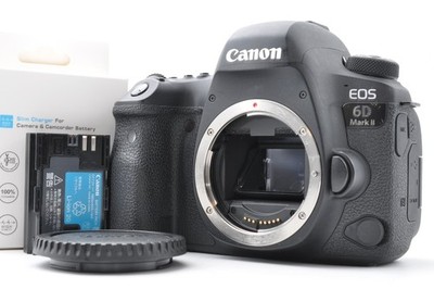 Near Mint Canon EOS 6D Mark II 26.0MP Digital SLR DSLR Camera Body Shutter 33242
