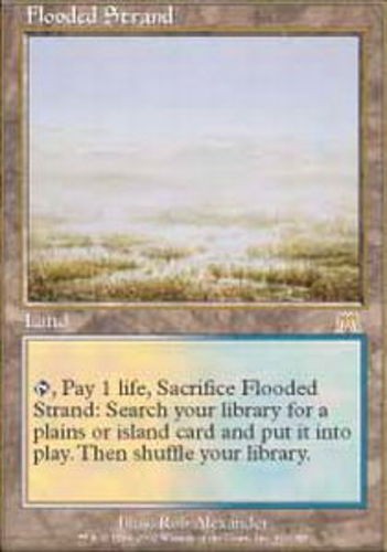 MTG Flooded Strand, Onslaught, Lightly Played, English