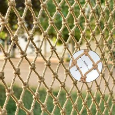 KACQIHTU Hemp Rope Net Child Safety Balcony Stairs Railing Garden Net 8mm 10cm