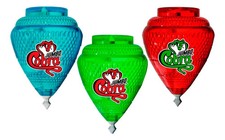 3 Pack JUMBO Trompos Cometa Cobra Steel Tip Spinning Top Trompo Mexico NEW