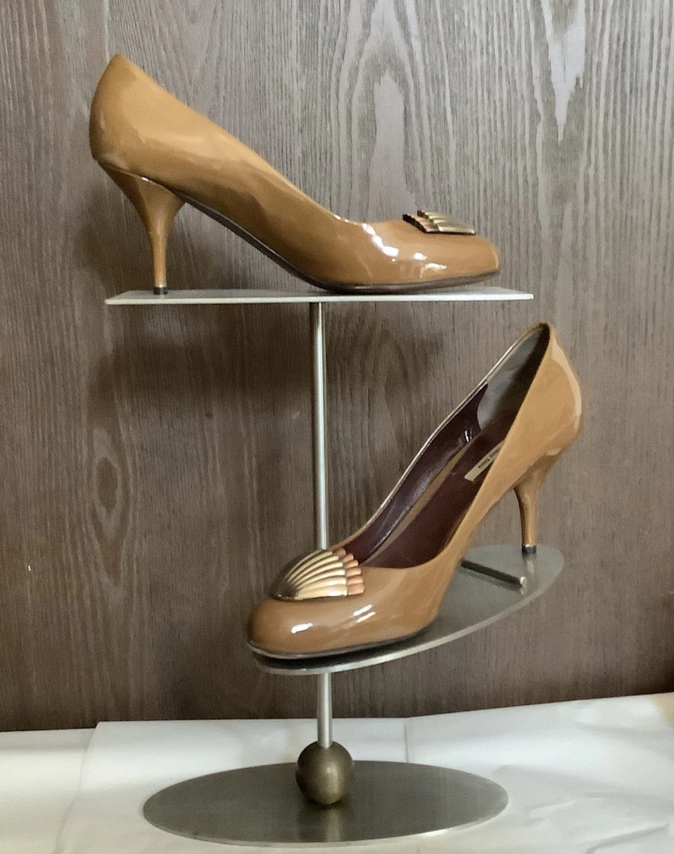 Miu Miu Patent Leather High (3-3.9 in) Heel Height Heels for Women