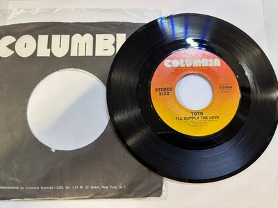 Toto - I'll Supply The Love 7'' Single 1978 Columbia Rock Pop 45 RPM
