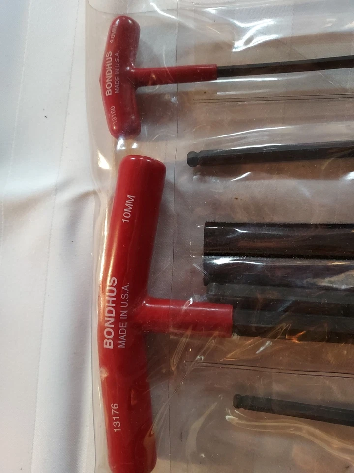 "Bondhus" 5 PC. T Handle Ball End Hex Key Set, Made In USA - Image 3 of 4