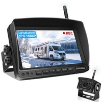 RüCkfahrkamera Auto Kabellos Nachtsicht Wasserdicht Weitwinkel 7 Zoll Display