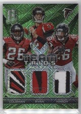 2015 Panini Spectra Team Trios Neon Green Prizm 7/25 Justin Hardy Matt Ryan 3b8