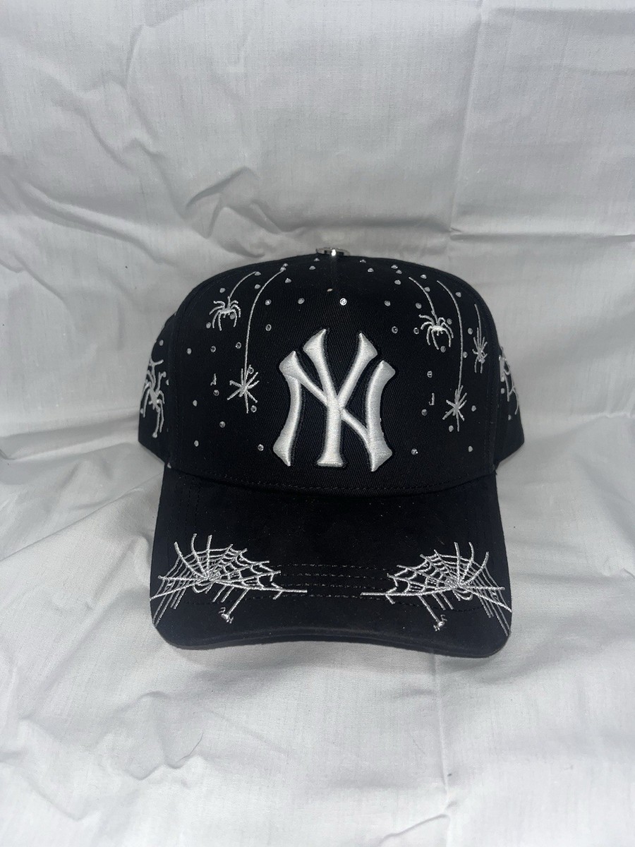 Ace Hats NEW YORK YANKEES SPIDER SNAPBACK HAT Studded Spiderman
