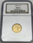 1904 $2.50 NGC MS 64 Gold Liberty Quarter Eagle Uncirculated GREAT COIN!