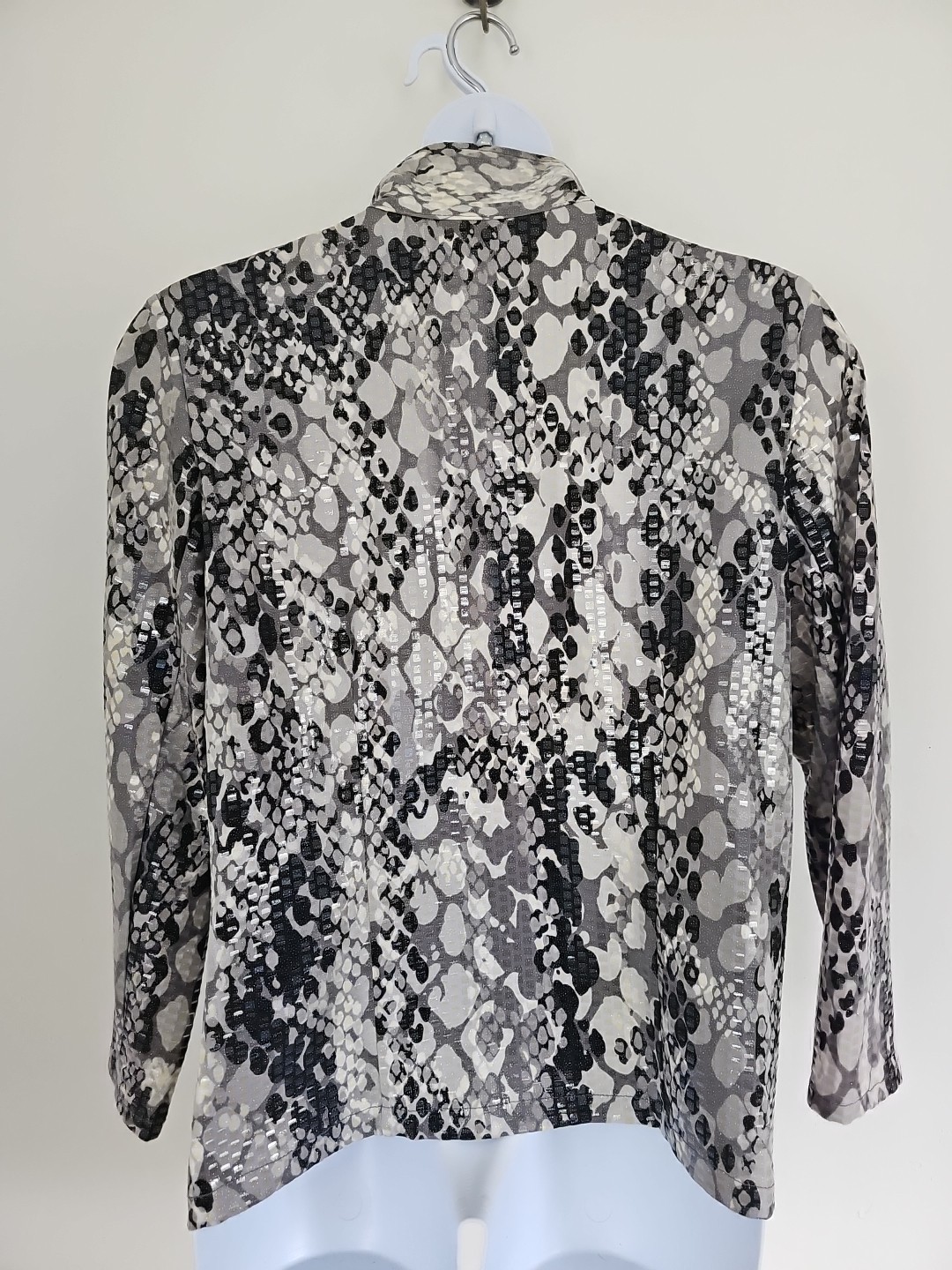 Ruby Rd. Animal Print Full Zip Jacket Size 16 Moc… - image 11